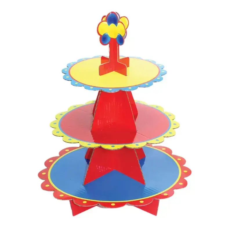 Βάση cup cakes 3όροφη χάρτινη