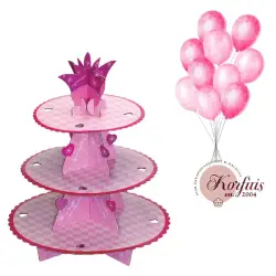 Βάση cup cakes 3όροφη  χάρτινη