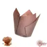 Φόρμα χάρτινη για cupcake tulip/round