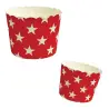 Φόρμα χάρτινη ατομική κόκκινη με αστέρια 6x5x4,7cm