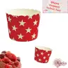Φόρμα χάρτινη ατομική κόκκινη με αστέρια 6x5x4,7cm