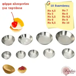Φόρμα αλουμινίου για ταρτακια