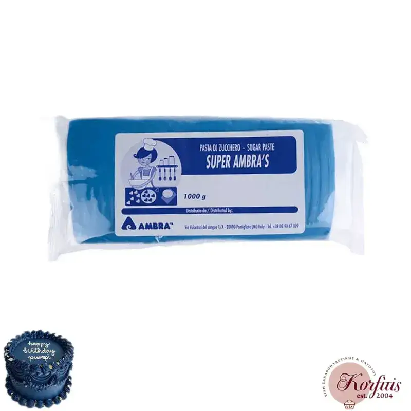 Ζαχαρόπαστα χρωματιστή