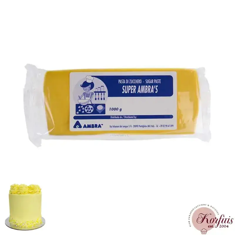 Ζαχαρόπαστα χρωματιστή