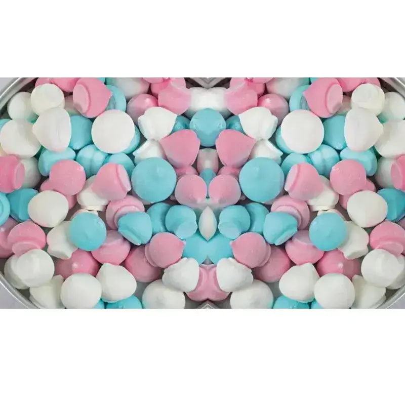 Ζαχαρωτές μαρέγκες σιελ λευκές & ροζ