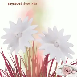 Ζαχαρωτά άνθη διακόσμησης Ν2