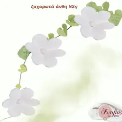 Ζαχαρωτά άνθη διακόσμησης Ν2