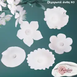 Ζαχαρωτά άνθη διακόσμησης Ν3