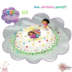 Σχέδιο τούρτας Dora the explorer σετ 20cm
