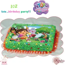 Σχέδιο τούρτας Dora the explorer σετ 20x30cm