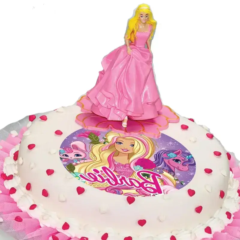 Σχέδιο τούρτας Barbie μονόκερος σετ 20cm