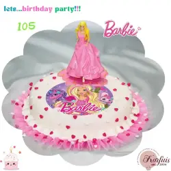 Σχέδιο τούρτας Barbie μονόκερος σετ 20cm