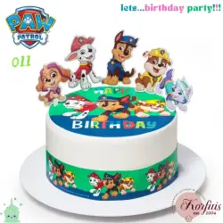 Σχέδιο τούρτας Paw patrol for ever σετ 20cm