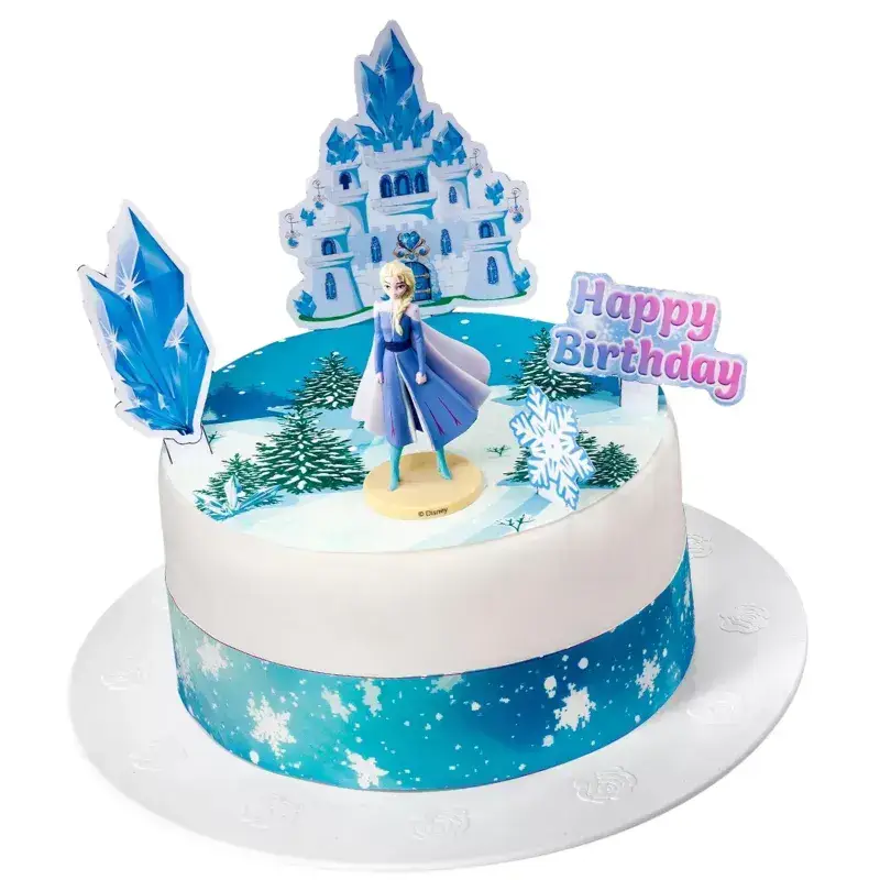 Σχέδιο τούρτας Frozen στα χιόνια σετ 20cm