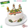 Σχέδιο τούρτας Tmnt ninja training σετ 20cm