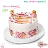 Σχέδιο τούρτας Forever friends αρκουδάκια σετ 20cm