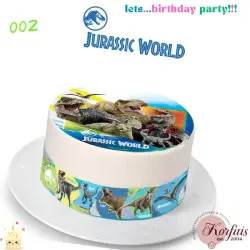 Σχέδιο τούρτας Jurassic Word σετ 20cm