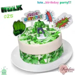 Σχέδιο τούρτας Hulk σετ 20cm