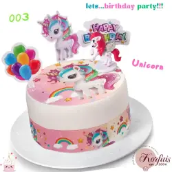 Σχέδιο τούρτας Unicorn σετ 20cm