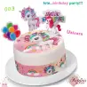 Σχέδιο τούρτας Unicorn σετ 20cm