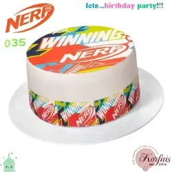 Σχέδιο τούρτας Nerf winning  20cm