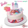 Σχέδιο τούρτας Barbie dreamtopia σετ 20cm