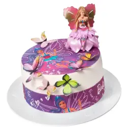 Σχέδιο τούρτας Barbie fairytopia σετ 20cm