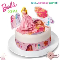 Σχέδιο τούρτας Barbie princess σετ 20cm