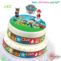 Σχέδιο τούρτας Paw patrol σετ 20cm