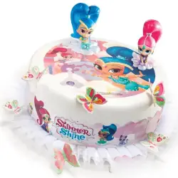 Σχέδιο τούρτας Shimmer & Shine σετ 20cm