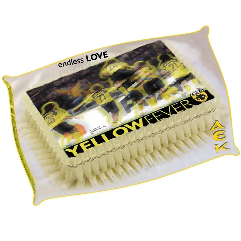 Σχέδιο τούρτας Αεκ "Yellow fever" 20x30cm