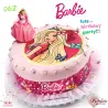 Σχέδιο τούρτας Barbie σετ 20cm
