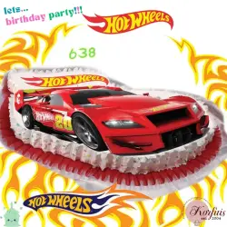 Σχέδιο τούρτας hot wheels 27x45cm