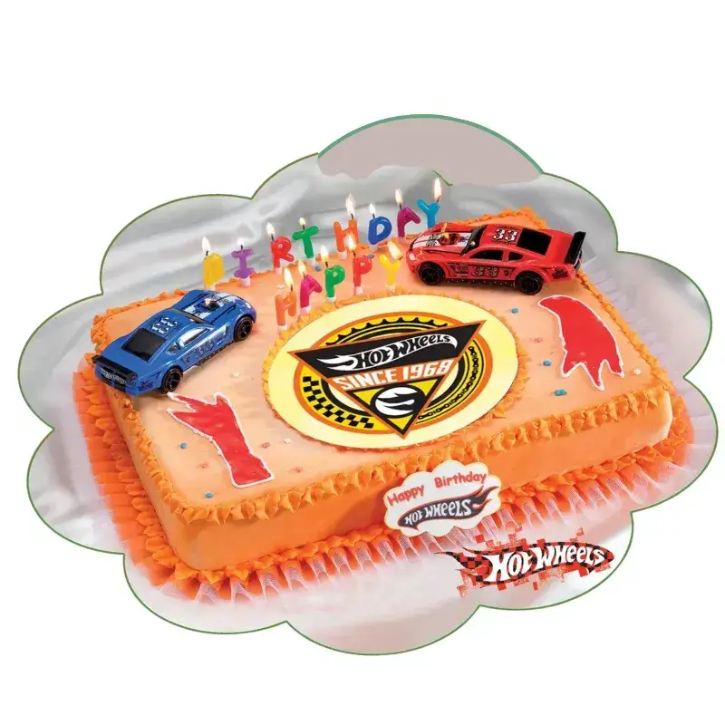 Σχέδιο τούρτας hot wheels σετ 20cm