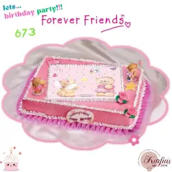 Σχέδιο τούρτας forever friends σετ 20x30cm