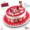 Σχέδιο τούρτας Minnie mouse σετ 20cm