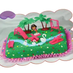 Σχέδιο τούρτας Dora παιδική χαρά σετ