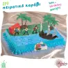 Σχέδιο τούρτας πειρατικό καράβι σετ