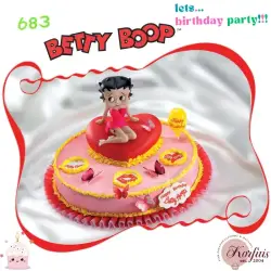 Σχέδιο τούρτας betty boop σετ