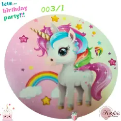 Σχέδιο τούρτας Unicorn 20cm