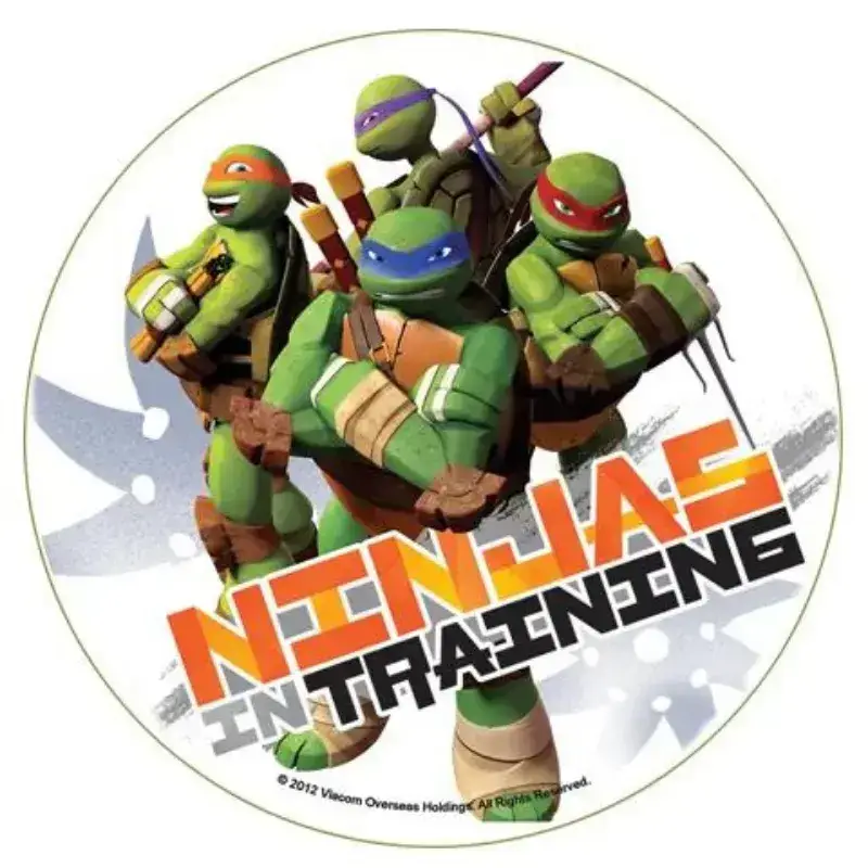 Σχέδιο τούρτας χελωνονιντζάκια training 20cm