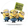 Σχέδιο τούρτας Minions follow Μel 20cm