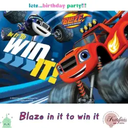 Σχέδιο τούρτας Blaze 20x30cm