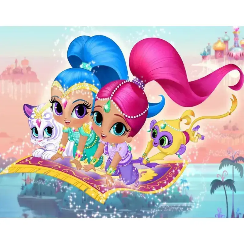 Σχέδιο τούρτας Shimmer and shine 20x30cm