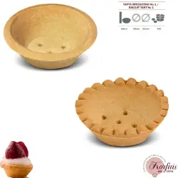 Τάρτα μπισκοτίνι Νο1 λευκή