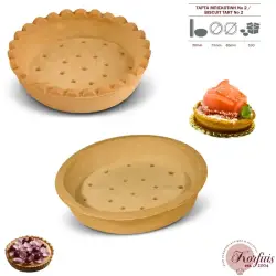 Τάρτα μπισκοτίνι Νο2 λευκή