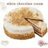 Επικάλυψη λευκής σοκολάτας white chocolate cream