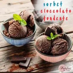 Σορμπέ μαύρη σοκολάτα dark chocolate stella