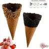 Κώνος παγωτού κόπα ντανιέλα με επικάλυψη
