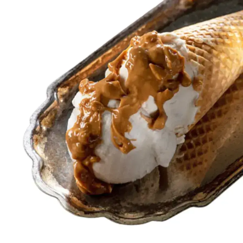 Ρίπλα φυστικοβούτυρο με γκοφρέτα & φυστίκια variegato amore arachide salata